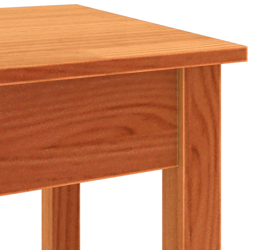 vidaXL Τραπέζι κονσόλας Καφέ κεριού 110 x 40 x 75 cm Μασίφ ξύλο πεύκου