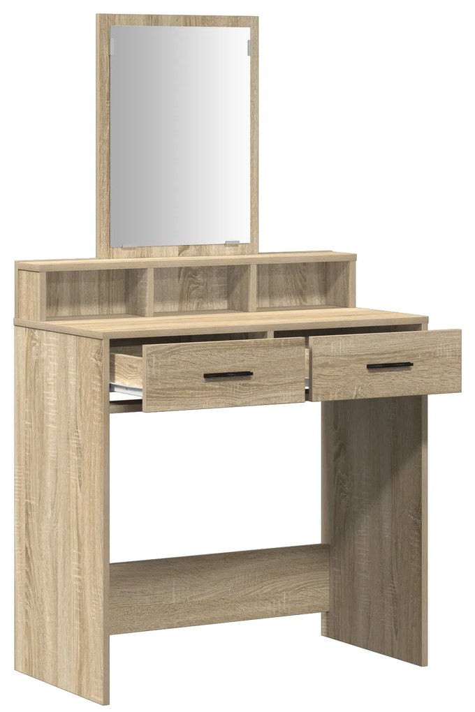 vidaXL Τουαλέτα με Συρτάρια Σονόμα Δρυς 79x41x140 εκ.