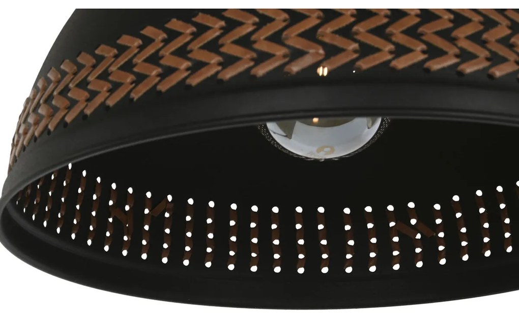 Φωτιστικό Οροφής DKD Home Decor Καφέ Μαύρο Κρεμ Μέταλλο 50 W 39 x 39 x 22 cm (x2)