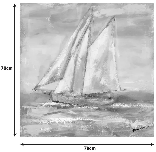 Πίνακας σε καμβά Siedo Inart 70x3.5x70εκ (1 τεμάχια)