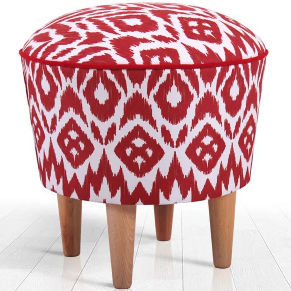 Σκαμπό Cor 209FLF1259 42x42cm Red-White