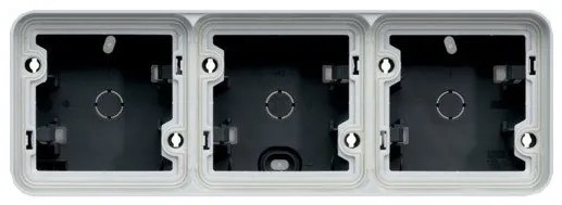 Κουτιά επίτοιχης τοποθέτησης στεγανά IP55 σειράς cubyko της Hager-WNA683B-Λευκό WNA683B