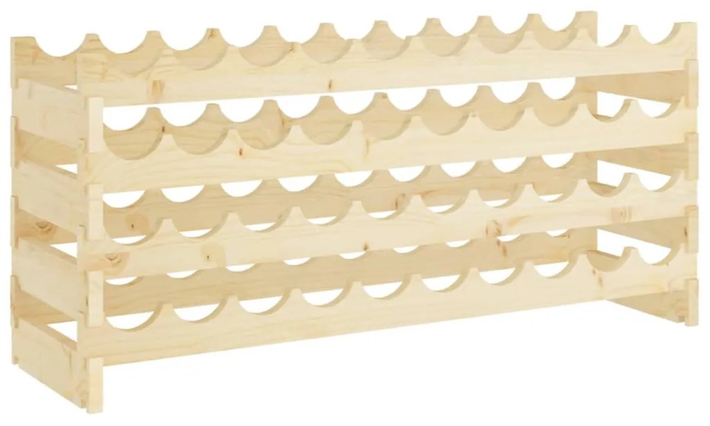 vidaXL Ραφιέρα Κρασιών 101 x 29 x 46 εκ. από Μασίφ Ξύλο Πεύκου