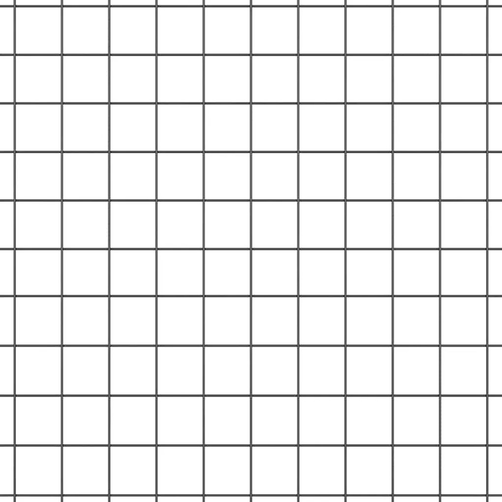 vidaXL Τεντώτο με στήριγμα Γκρι 0,4 x 10 μ Χάλυβας και PVC