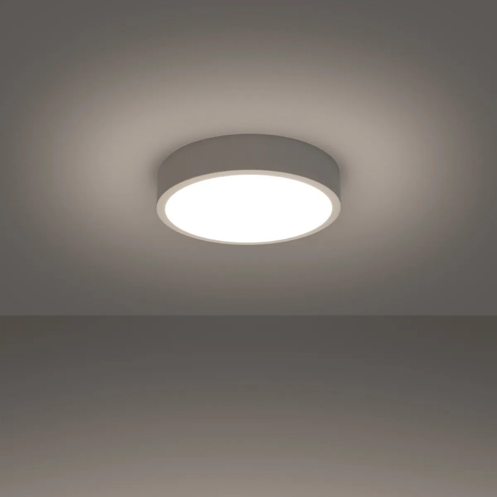 Sollux Φωτιστικό οροφής ONYX 30 λευκό LED 3000K,Αλουμίνιο,1x23W