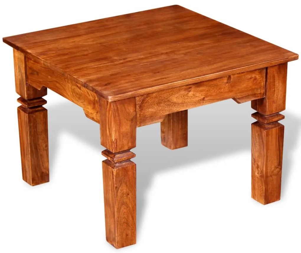 vidaXL Τραπεζάκι Σαλονιού 60x60x45 εκ. από Μασίφ Ξύλο
