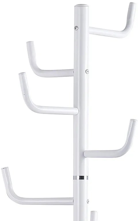 Καλόγερος ρούχων Lorenda μέταλλο λευκό Φ37x175εκ 37x37x175 εκ.