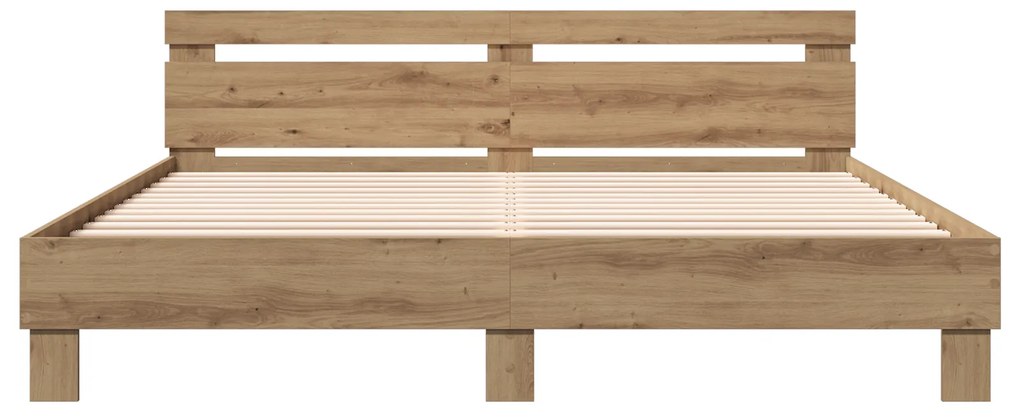 vidaXL Σκελετός Κρεβατιού με κεφαλάρι Artisan Oak 180 x 200 cm