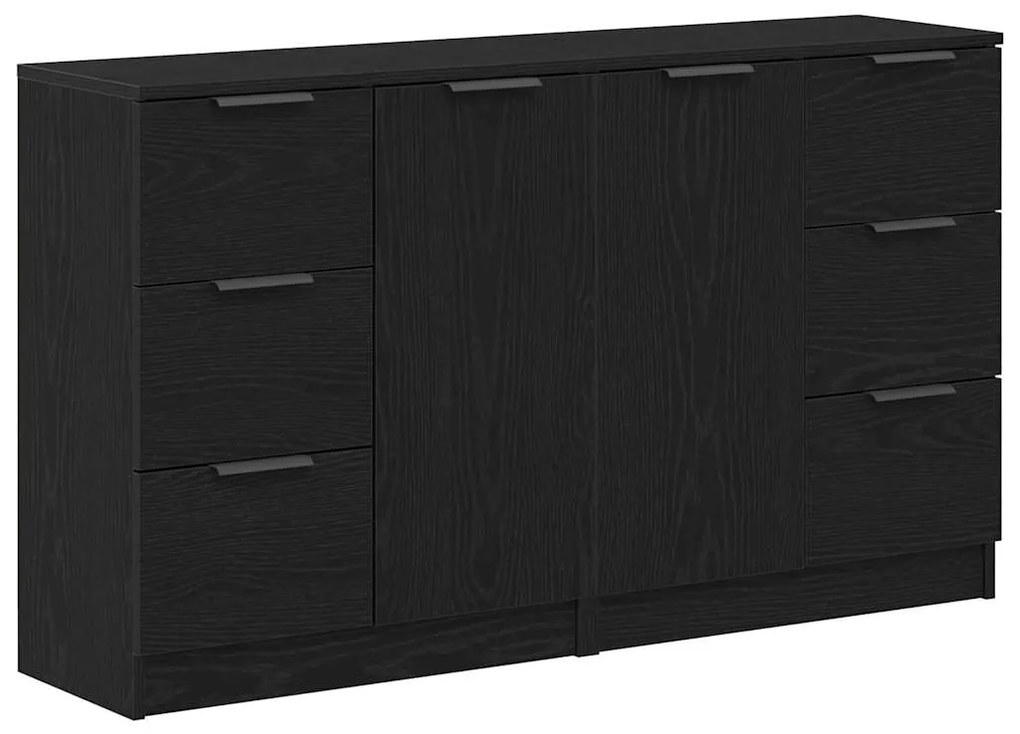 vidaXL Μπουφές Μαύρη Οξυά 180 x 30 x 70 εκ Επεξεργασμένο ξύλο