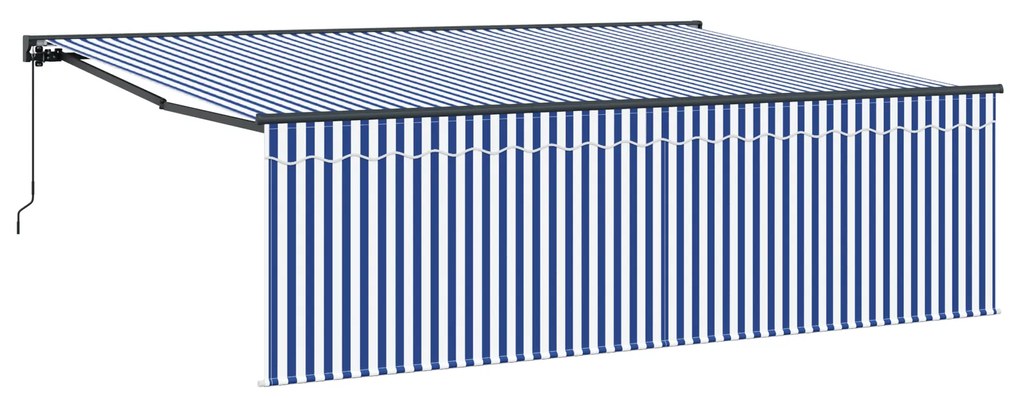 vidaXL Σκηνίτσα Αναδιπλούμενη Μπλε και λευκό 450 x 300 εκ ύφασμα