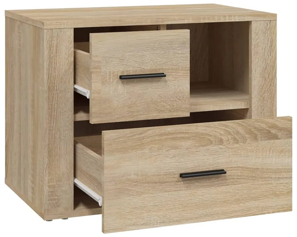 vidaXL Κομοδίνο Sonoma Δρυς 60 x 36 x 45 εκ. από Επεξεργασμένο Ξύλο