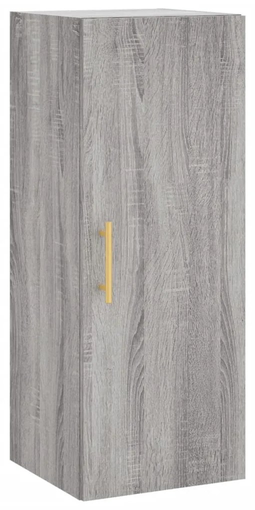 vidaXL Μπουφές Sonoma Γκρι 34,5 x 34 x 180 εκ. από Επεξεργασμένο Ξύλο