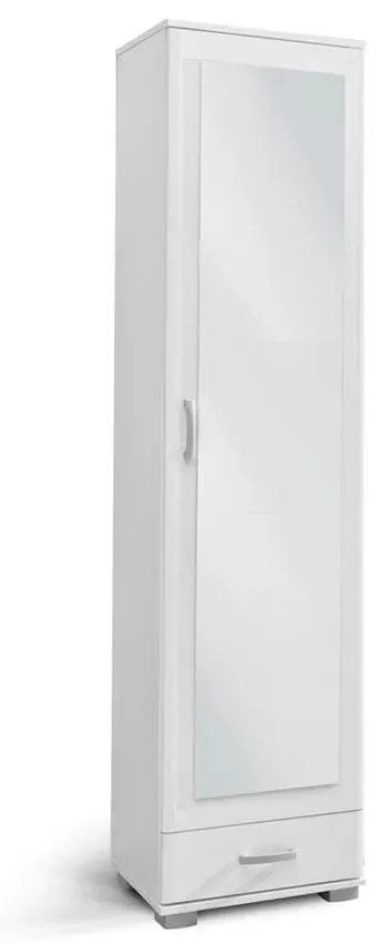 MATIS Ντουλάπα Στήλη με καθρέφτη A1 Άσπρη Matis110109