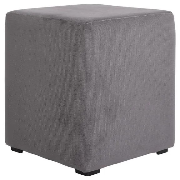 Σκαμπό Boxy Fylliana Τετράγωνο Γκρί 35x35x41εκ. 35x35x41 εκ.