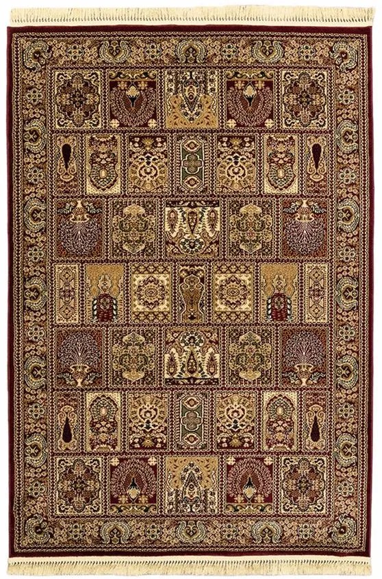 Χαλί Persia 6283 Burgundy με κρόσσι - 160x230