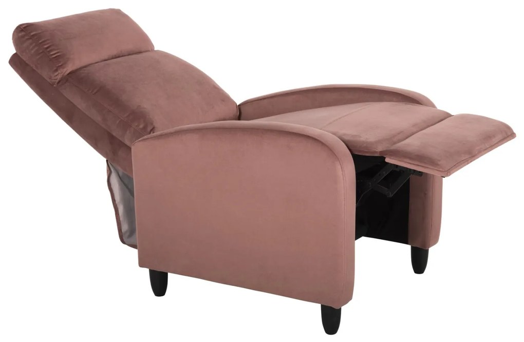 Πολυθρόνα HIBER RELAX C9782.02 Βελούδο Σάπιο Μήλο 67,5x90x104Υ εκ. 67.5x90x104 εκ.