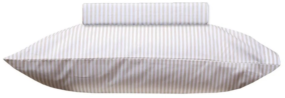Παπλωματοθήκη 955 (Σετ 2τμχ) Beige Viopros Μονό 160x240cm 100% Cotton