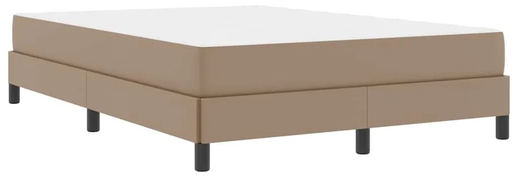 vidaXL Κρεβάτι Άλλο Καπουτσίνο 140 x 190 cm Τεχνητό δέρμα