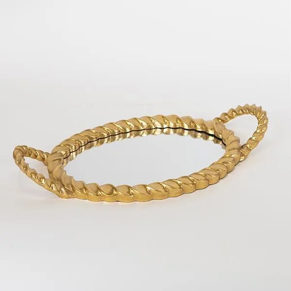 ΔΙΣΚΟΣ ΠΟΛΥΡΕΣΙΝ ΜΕ ΚΑΘΡΕΦΤΗ ΧΡΥΣΟΣ 45.5X4.8X24cm|752-16067