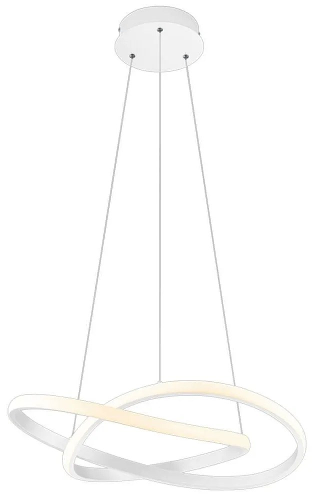 Φωτιστικό Οροφής Course R32051131 1xLed 27W Φ60cm 150cm White Mat RL Lighting Metal