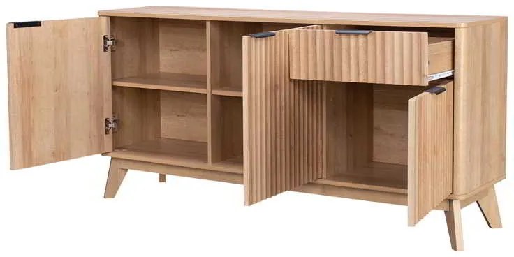 Μπουφές Hamea pakoworld mdf σε φυσική απόχρωση 150x39,5x73εκ