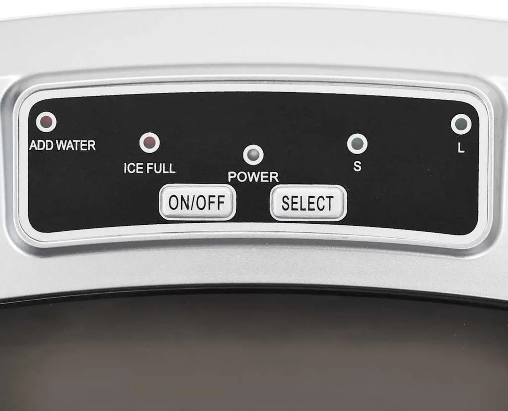 vidaXL Παγομηχανή 2,4 L Ασημί 15 κ. / 24 ώρες