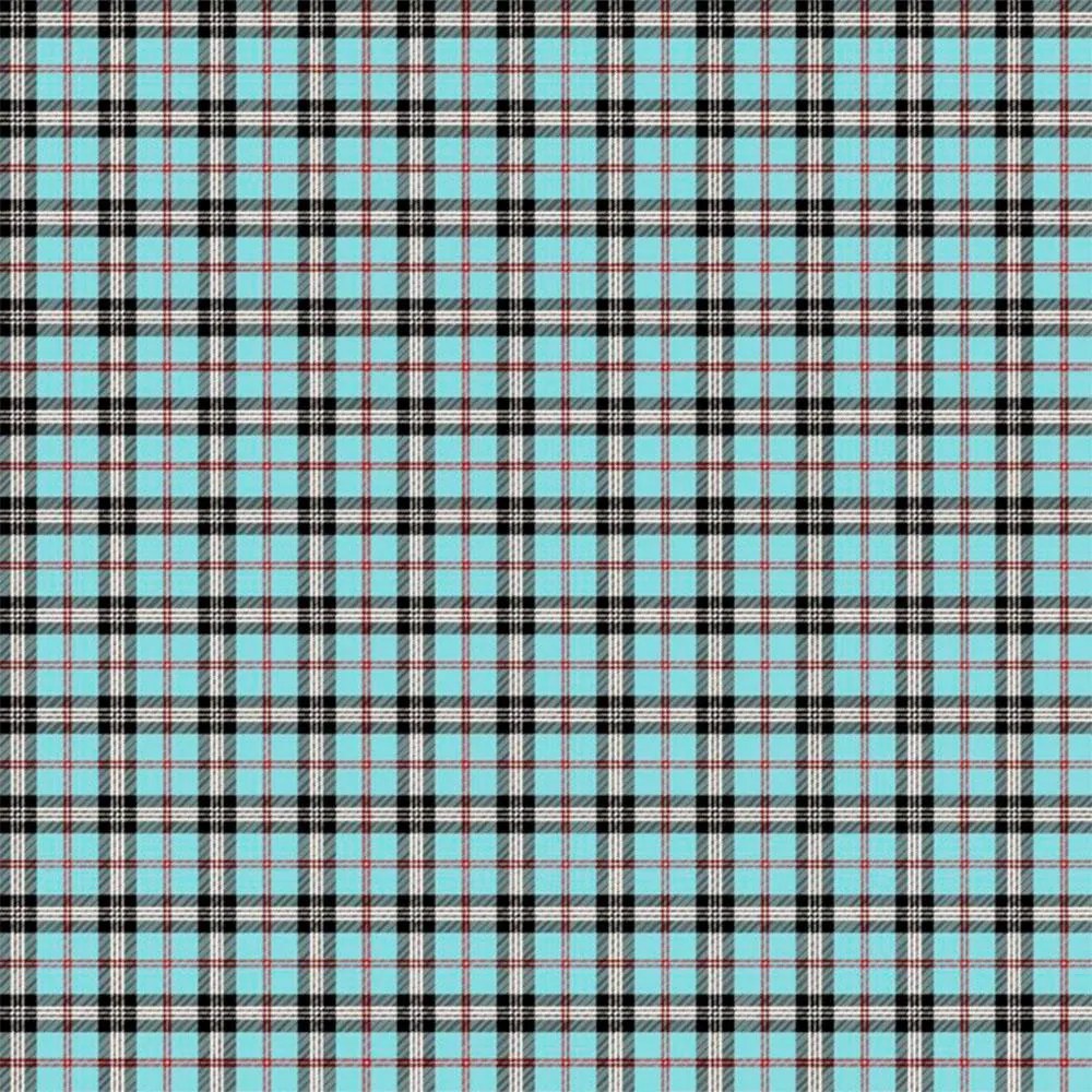 LINO ΜΑΞΙΛΑΡΟΘΗΚΗ TARTAN 601 TURQUOISE 45X45