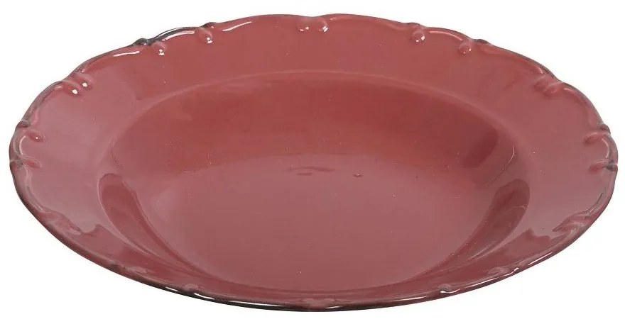 Πιάτο Φαγητού Βαθύ (Φ23) Espiel Liana Red TLX104K6