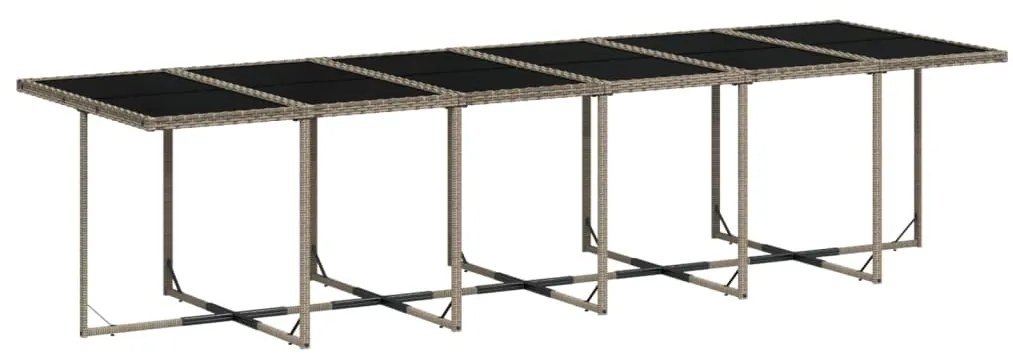 vidaXL Σετ Τραπεζαρίας Κήπου 17 τεμ. Γκρι από Συνθ. Ρατάν με Μαξιλάρια