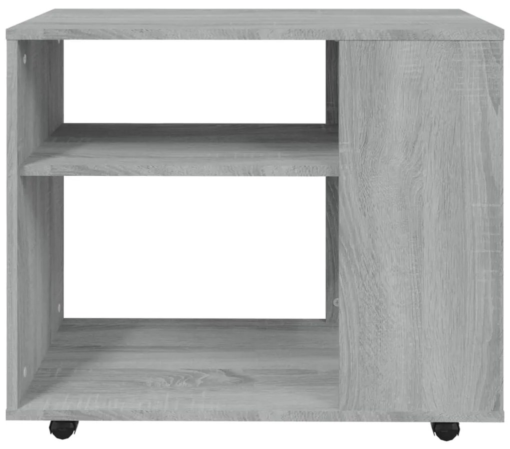 vidaXL Τραπέζι Βοηθητικό Γκρι Sonoma 70x35x55 εκ. Επεξεργασμένο Ξύλο