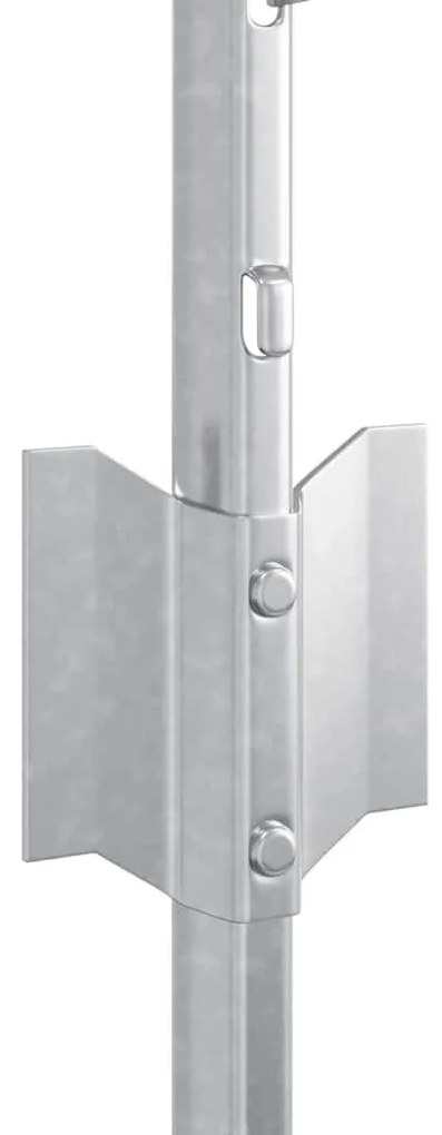 vidaXL Στύλος Περιφράξεων 22 pcs Ασημί 100 cm Ατσάλι