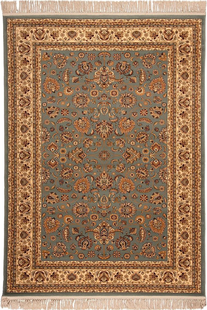 Χαλί Isfahan 3783B Blue-Cream Βιοκαρπέτ 200X290cm