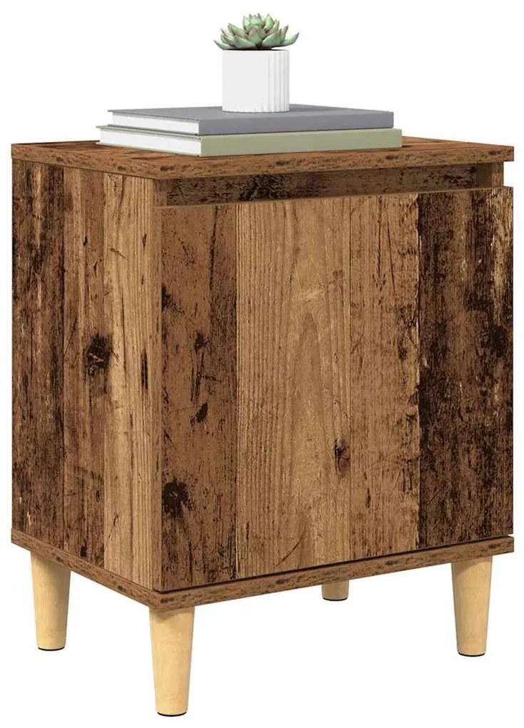 vidaXL Κομοδίνο Παλαιό ξύλο 40 x 30 x 50 cm Επεξεργασμένο ξύλο