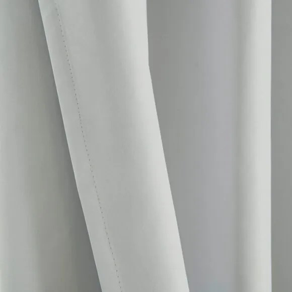 Beauty Home Κουρτίνα Full Blackout σκίασης με 8 κρίκους Soft Art 8391 Ice-Ecru 140x270 Πάγου