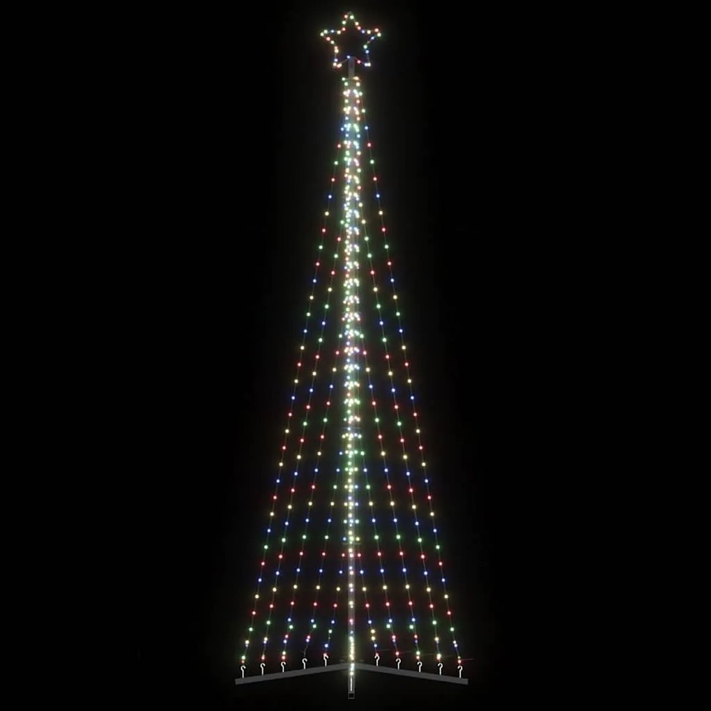 vidaXL Χριστουγεννιάτικο δέντρο LED 495 LED πολύχρωμα 300,5 εκ.