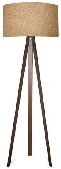 Φωτιστικό δαπέδου Rosling Mdf/ύφασμα Pvc χρώμα καρυδί/φυσικό 38x38x140εκ. GP029-0001,15 Megapap-GP029-0001,15-Καφέ GP029-0001,15