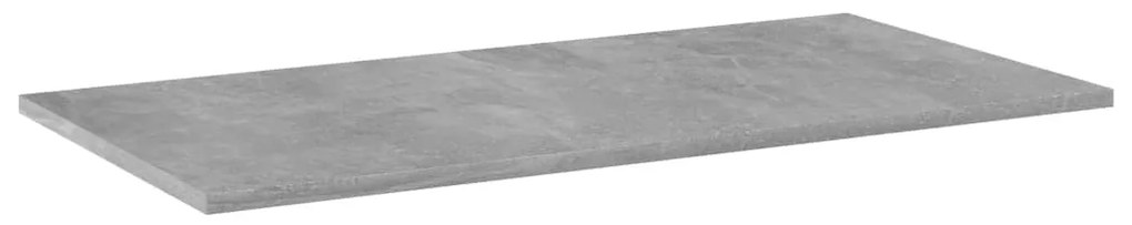 vidaXL Ράφια Βιβλιοθήκης 4 τεμ. Γκρι Σκυροδ. 80x40x1,5 εκ. Επεξ. Ξύλο