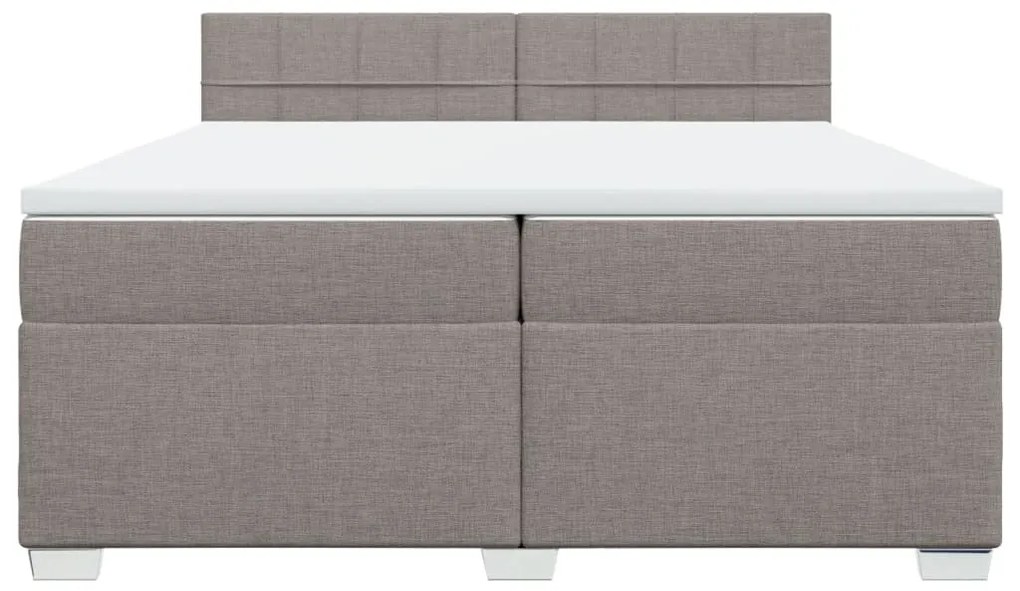 ΚΡΕΒΑΤΙ BOXSPRING ΜΕ ΣΤΡΩΜΑ TAUPE 200X200 ΕΚ. ΥΦΑΣΜΑΤΙΝΟ 3288299