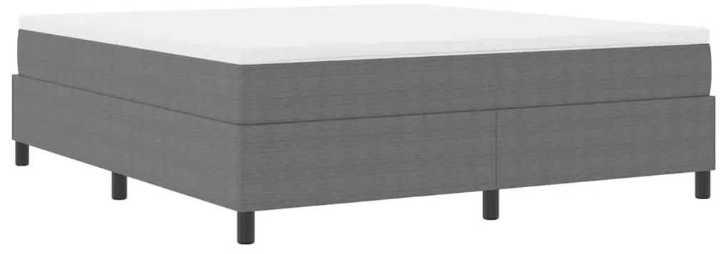 vidaXL Κρεβάτι με ελατήρια Ανοιχτό γκρι 180 x 200 cm Βελούδο