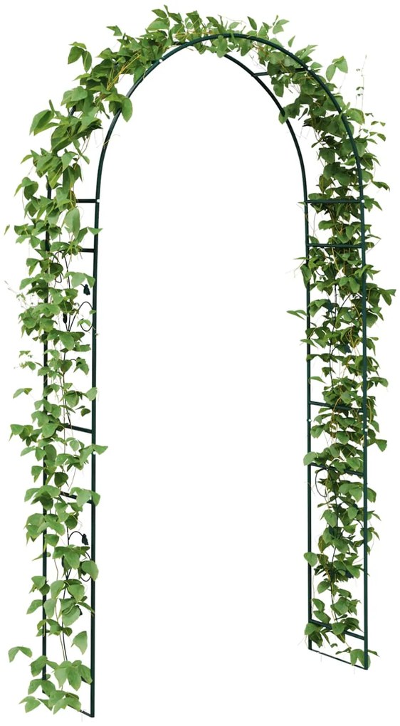 vidaXL Κήπος Αψίδα Floral Πράσινο 115 x 37 x 231 εκ.