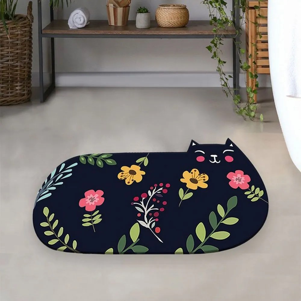 Πατάκι Μπάνιου Cattest 510CHL1372 Multi L'essentiel Maison 80x140 Πολυέστερ