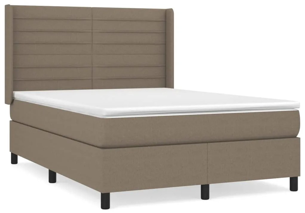 ΚΡΕΒΑΤΙ BOXSPRING ΜΕ ΣΤΡΩΜΑ TAUPE 140X190 ΕΚ. ΥΦΑΣΜΑΤΙΝΟ 3131509