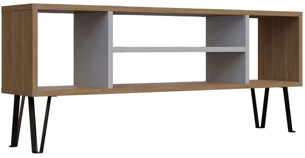 Έπιπλο Τηλεόρασης Garvin 935CMN1438 120x25x46,6cm Oak-White