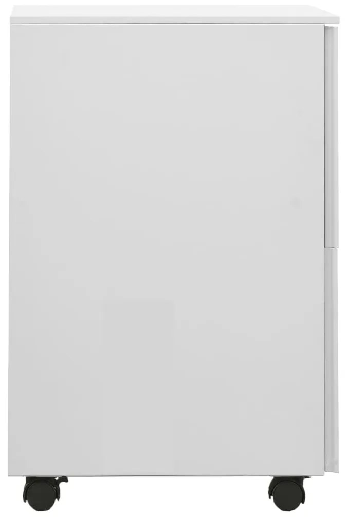 vidaXL Αρχειοθήκη Φορητή Ανοιχτό Γκρι 39 x 45 x 67 εκ. Ατσάλινη