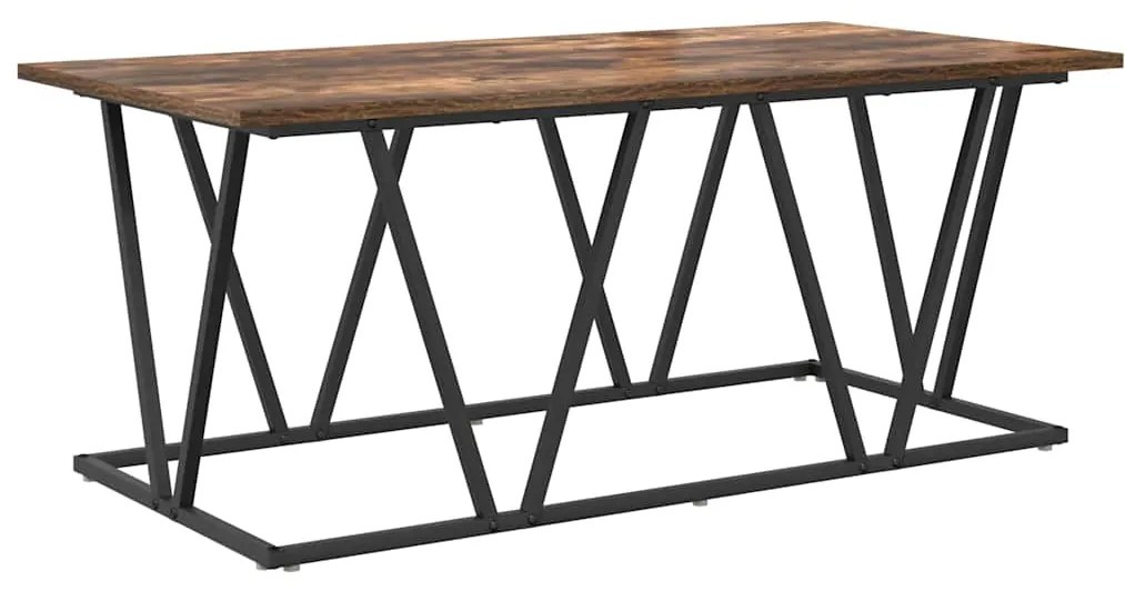 vidaXL Τραπεζάκι σαλονιού Καπνιστή δρυς 100 x 50 x 40 cm