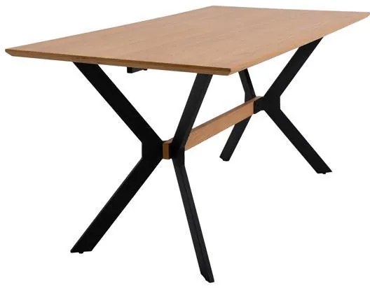 Τραπέζι Τραπεζαρίας Fylliana Φυσικό 160x80x75 εκ.