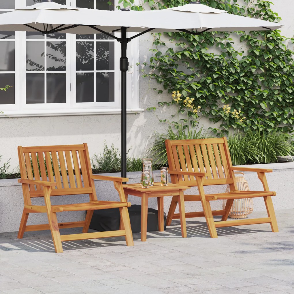 vidaXL Καρέκλες Κήπου 2 τεμάχια 76x67x73.5 cm από Στερεό Ξύλο Ακακίας