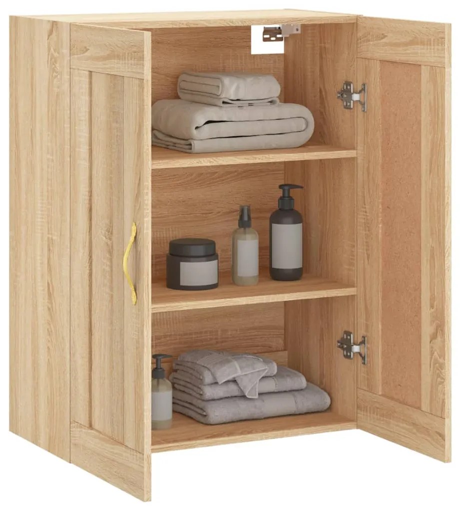 vidaXL Ντουλάπι Επιτοίχιο Sonoma Δρυς 69,5 x 34 x 90 εκ. Επεξεργ. Ξύλο