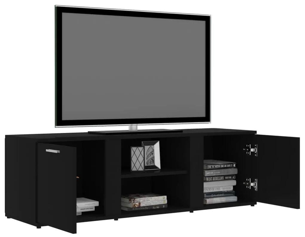 Έπιπλο Τηλεόρασης Μαύρο 120 x 34 x 37 εκ. από Μοριοσανίδα - Μαύρο