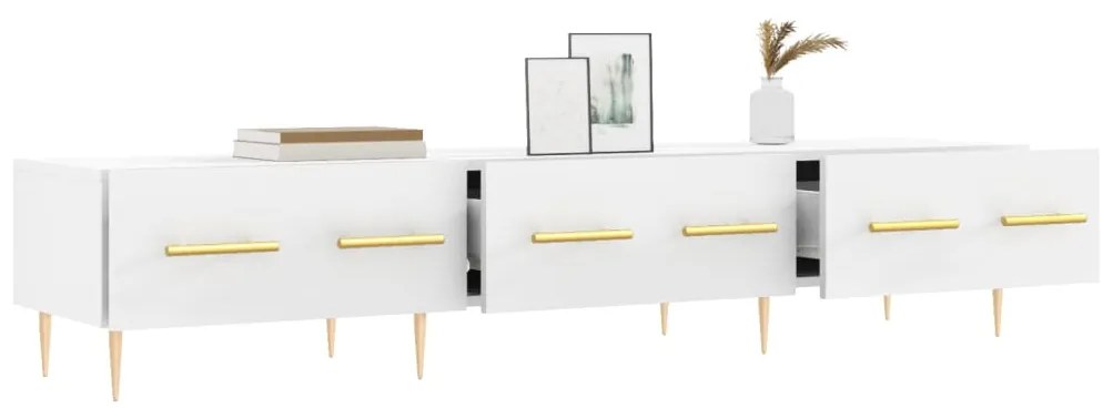vidaXL Έπιπλο Τηλεόρασης Λευκό 150x36x30 εκ. από Επεξεργασμένο Ξύλο
